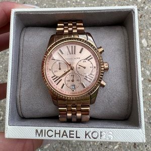 Michael Kors Rose Gold watch.